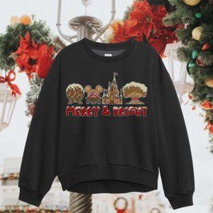 Merry and Bright Disney World Park Christmas Shirt, Christmas Family Shirts